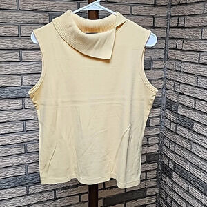 Rafaella Sweater Top Sleeveless Sz L